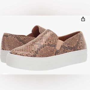 Volatile Sneaker Faux Snake Skin 8.5 Womens Reptile Slip On Bolzano Brown Black